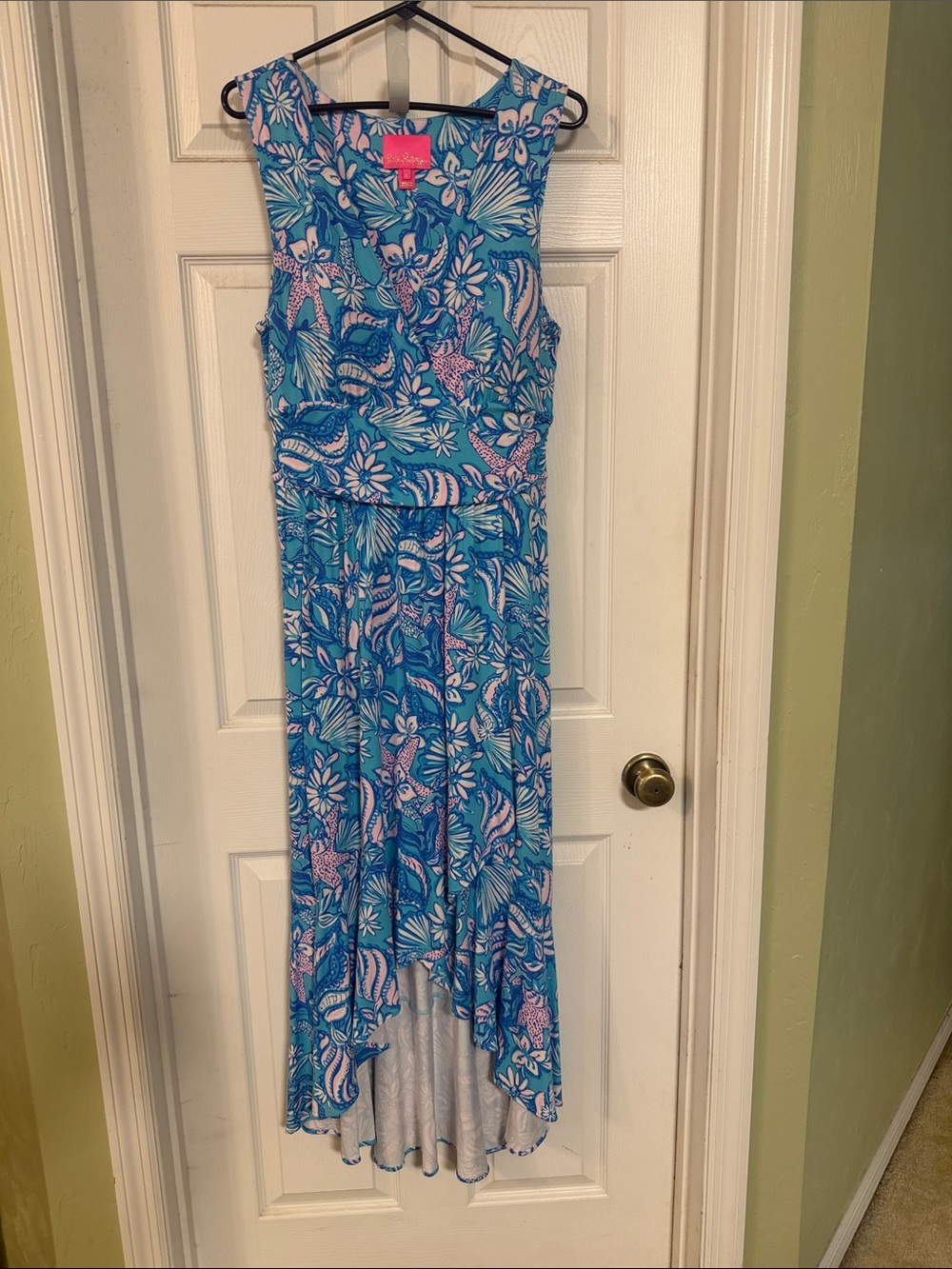 Lilly Pulitzer Women’s ' Blue and Pink Floral High-Low Dress